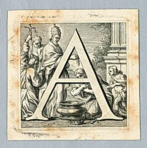 Decorated Inititial "A" by Unknown