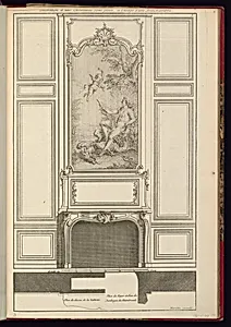 Decoration d'une Cheminee sans glace, a l'usage d'une Antichambre