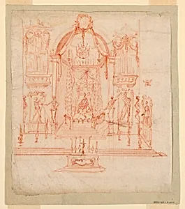 Decoration of the Choir of a Florentine Church for a Medici Funeral Celebration