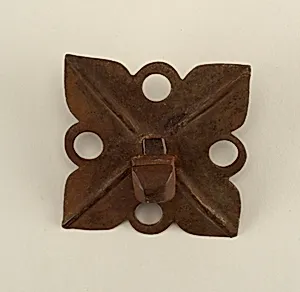 Decorative door boss and nail by Unknown