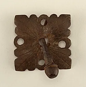 Decorative door boss and nail by Unknown