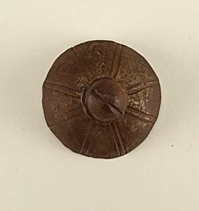 Decorative door boss and nail by Unknown