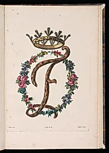 Decorative Monogram Design: Letter F