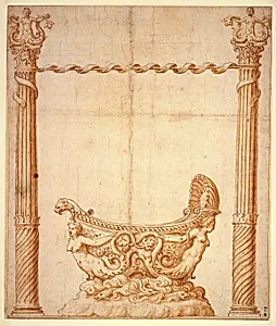 Design for a Boat-Shaped Vessel, possibly intended as a Festival Float
