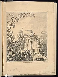 Design for a Cartouche Evoking the Season of Autumn and The Chase