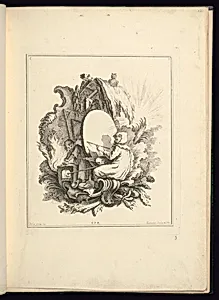 Design for a Cartouche Representing an Allegory of the Painter