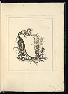 Design for a Cartouche Representing the Continent of Africa
