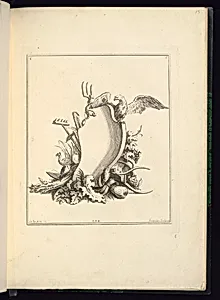 Design for a Cartouche Representing the Garden