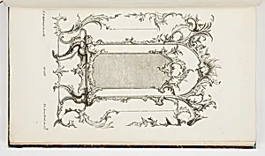 Design for a Console Table and Mirror with Surrounding Ornamentation