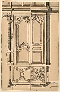 Design for a door of an organ loft