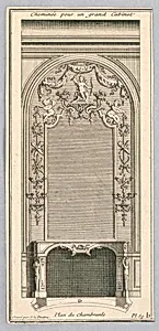Design for a Fireplace for a Grand Cabinet