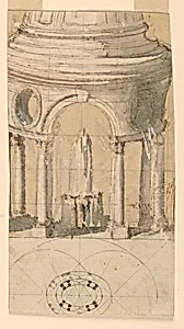 Design for a Fountain in a Pavilion