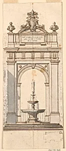 Design for a Fountain in the Garden of the Palazzo Quirinale, Rome, Italy