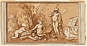 Design for a Frieze with the Allegory of Literature