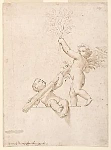 Design for a Lunette, Church of Corpus Domini, Bologna, Italy, Summer