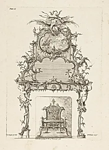 Design for a Mantel in the Chinese Taste, plate 36, in One Hundred and Fifty New Designs