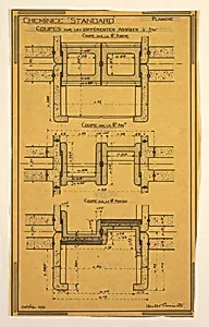 Design for a Mass-Operational House Designed by Hector Guimard, Chimney Construction