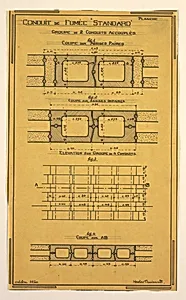 Design for a Mass-Operational House Designed by Hector Guimard, Chimney Duct Construction