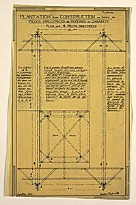 Design for a Mass-Operational House Designed by Hector Guimard, Construction Directions