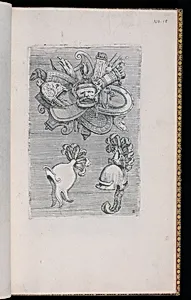 Design for a Military Trophy and Two Helmets
