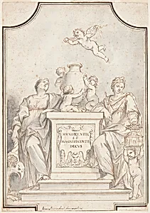 Design for a Monochrome Painting, Church of Corpus Domini, Bologna, Italy