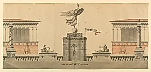 Design for a Monument Commemorating Systematization of Weights and Measures in France