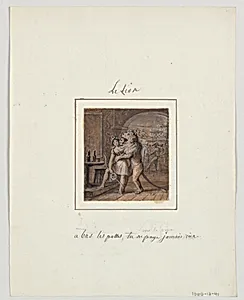 Design for a Painted Porcelain Plate, Le Lion (Leo) from the Le Zodiaque Travesti (The Farcical Zodiac) Service
