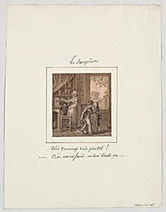 Design for a Painted Porcelain Plate, Le Scorpion (Scorpio) from le Zodiaque Travesti (The Farcical Zodiac) Service