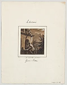 Design for a Painted Porcelain Plate, Le Verseau (Aquarius) from the Le Zodiaque Travesti (The Farcical Zodiac) Service