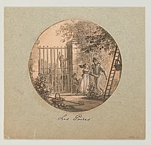 Design for a Painted Porcelain Plate, Les Poires (Pears) from the Service des Objets de Dessert (Dessert Service)