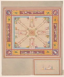 Design for a Painted Square Ceiling