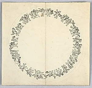 Design for a Putto Frieze of a Plate