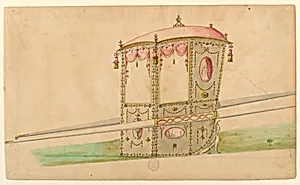 Design for a sedan chair by Unknown
