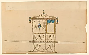 Design for a Sedan Chair by Unknown