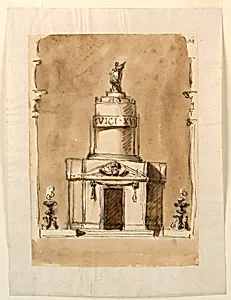 Design for a Sepulchral Monument to King Louis XVI of France by Giuseppe Barberi, Italian, 1746–1809