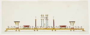 Design for a Surtout de Table (Centerpiece) by Unknown