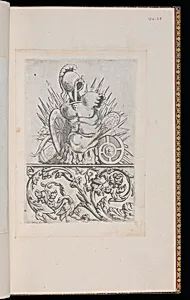 Design for a Trophy and a Foliate Scroll