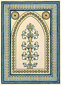 Design for a wall panel in Moorish Style