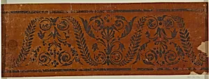 Design for a Woven or Embroidered Horizontal Border of the "Fabrique de St. Ruf" by Fabrique de Saint Ruf, Lyon, France