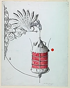 Design for a Wrought Iron Light Fixture