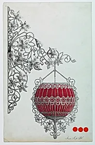 Design for a Wrought Iron Light Fixture