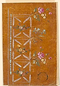 Design for an Embroidered Border of a Man's Waistcoat of the "Fabrique de St. Ruf"