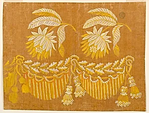 Design for an Embroidered Horizontal Border of the "Fabrique de St. Ruf," Unfinished