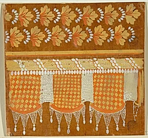 Design for an Embroidered Horizontal Border of the "Fabrique de St. Ruf"