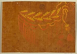 Design for an Embroidered Horizontal Border of the "Fabrique de St. Ruf"