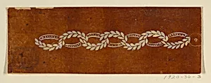 Design for an Embroidered or Woven Border of the "Fabrique de St. Ruf"
