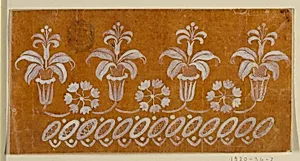 Design for an Embroidered or Woven Border of the "Fabrique de St. Ruf"