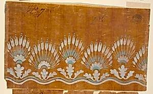Design for an Embroidered or Woven Horizontal Border by Unknown