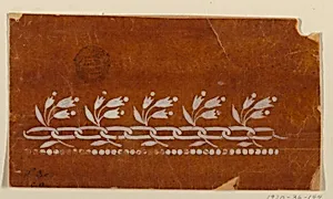 Design for an Embroidered or Woven Horizontal Border of the "Fabrique de St. Ruf" by Fabrique de Saint Ruf, Lyon, France