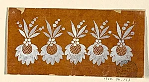 Design for an Embroidered or Woven Horizontal Border of the "Fabrique de St. Ruf" by Fabrique de Saint Ruf, Lyon, France